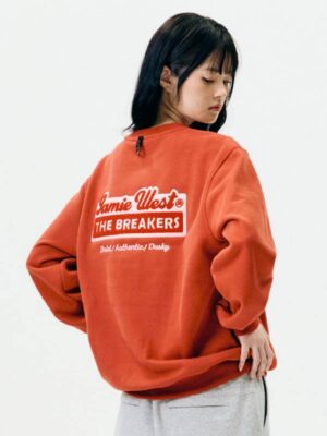 毛圈字母刷毛運動衫